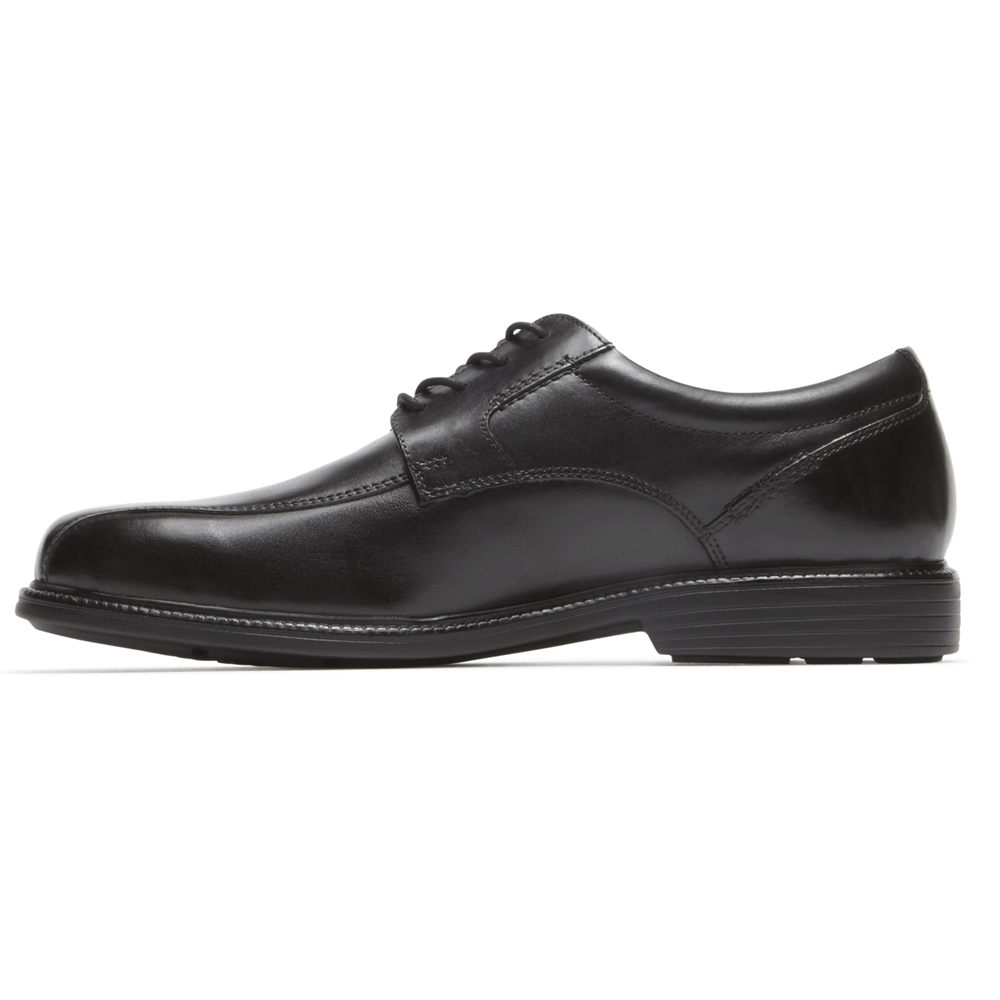 Rockport Singapore Mens Oxfords - Charles Road Bike Toe Black - NP7406391